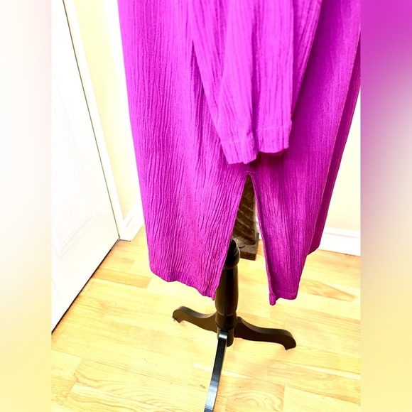Vintage JM collection /small pleat fabric/full length/buttons/notch collar  💜 - Picture 9 of 10